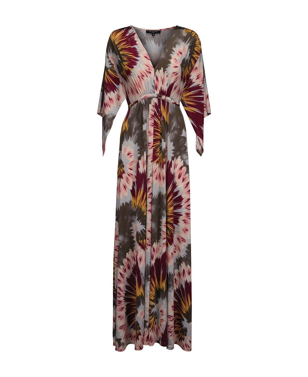 Mønstrete: fotsid mønstrete maxikjole 2017