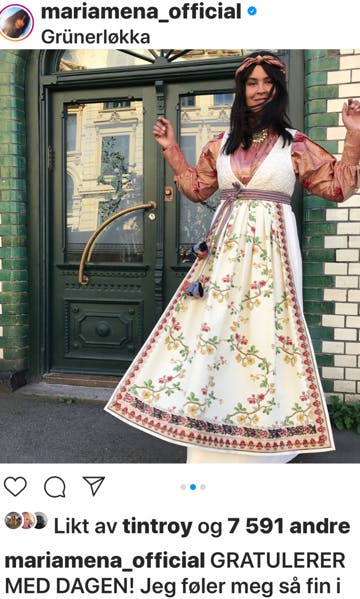 mena 7H Mara Mena i fantasistakk designet av Eva Lie