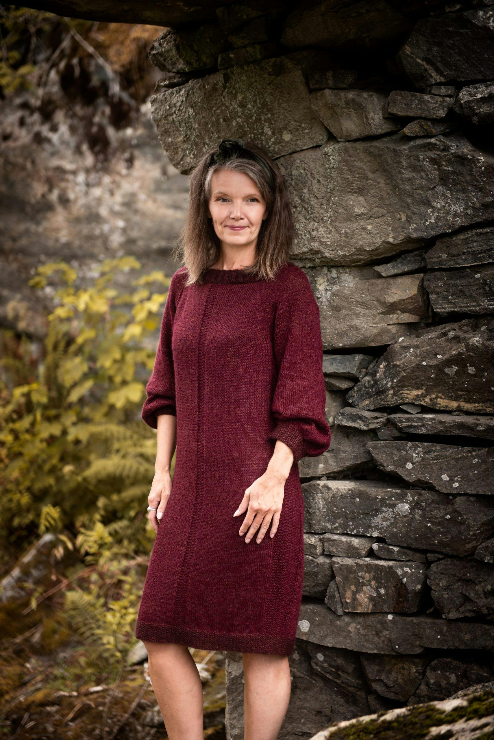 oppskrift på strikkekjole arnhild skatvedt