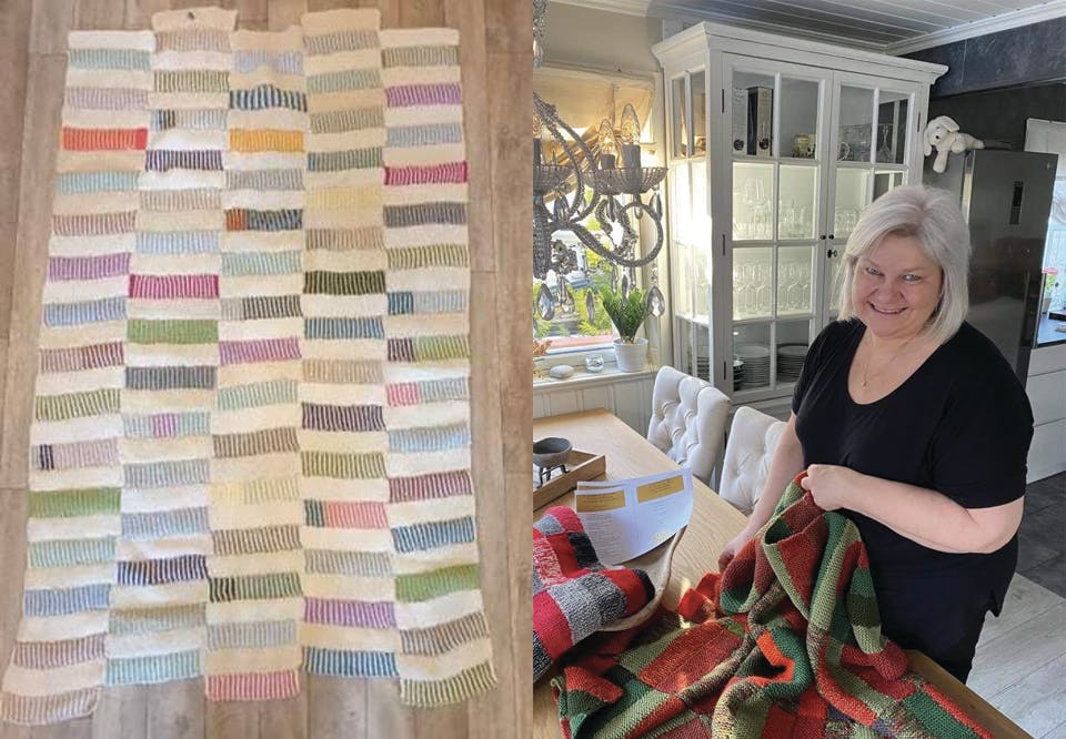 ull & omtanke oslo lapper pledd kreftrammede Lillian Tømmerås monterer pledd strikk oppskrift