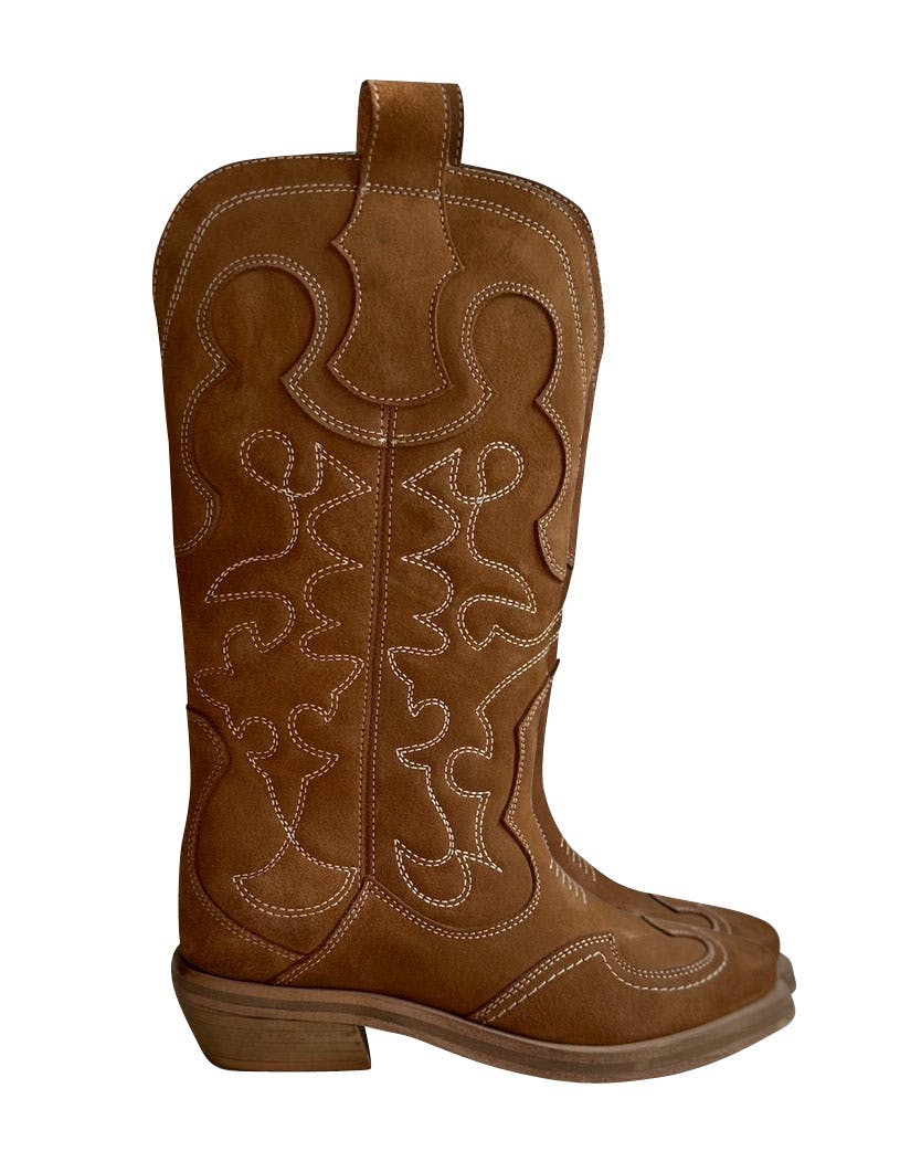 Semsket cowboystøvel