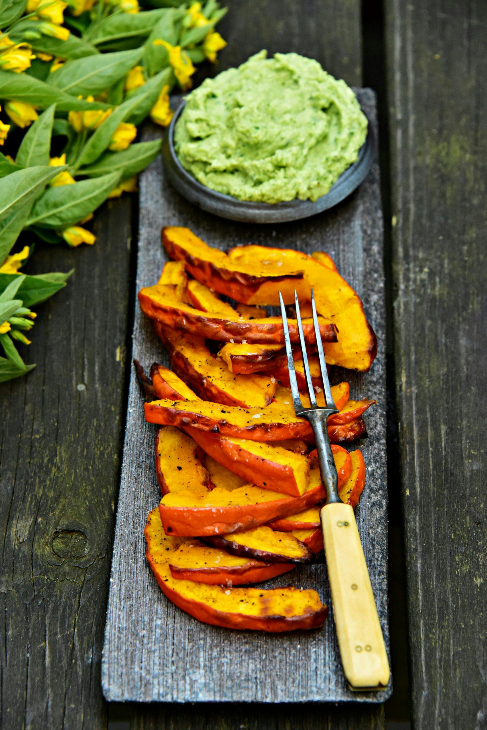 neb1970 Oppskrift på sunn Hokkaido-fries med frisk avokado og myntedipp den beste