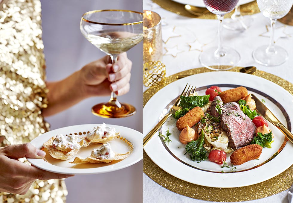 nyttårsaften mat, tre retters til nyttår, dessert