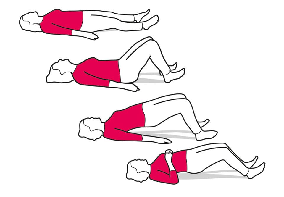 Styrker baksiden av lårene og knehasene Styrkeøvelse bakside lår