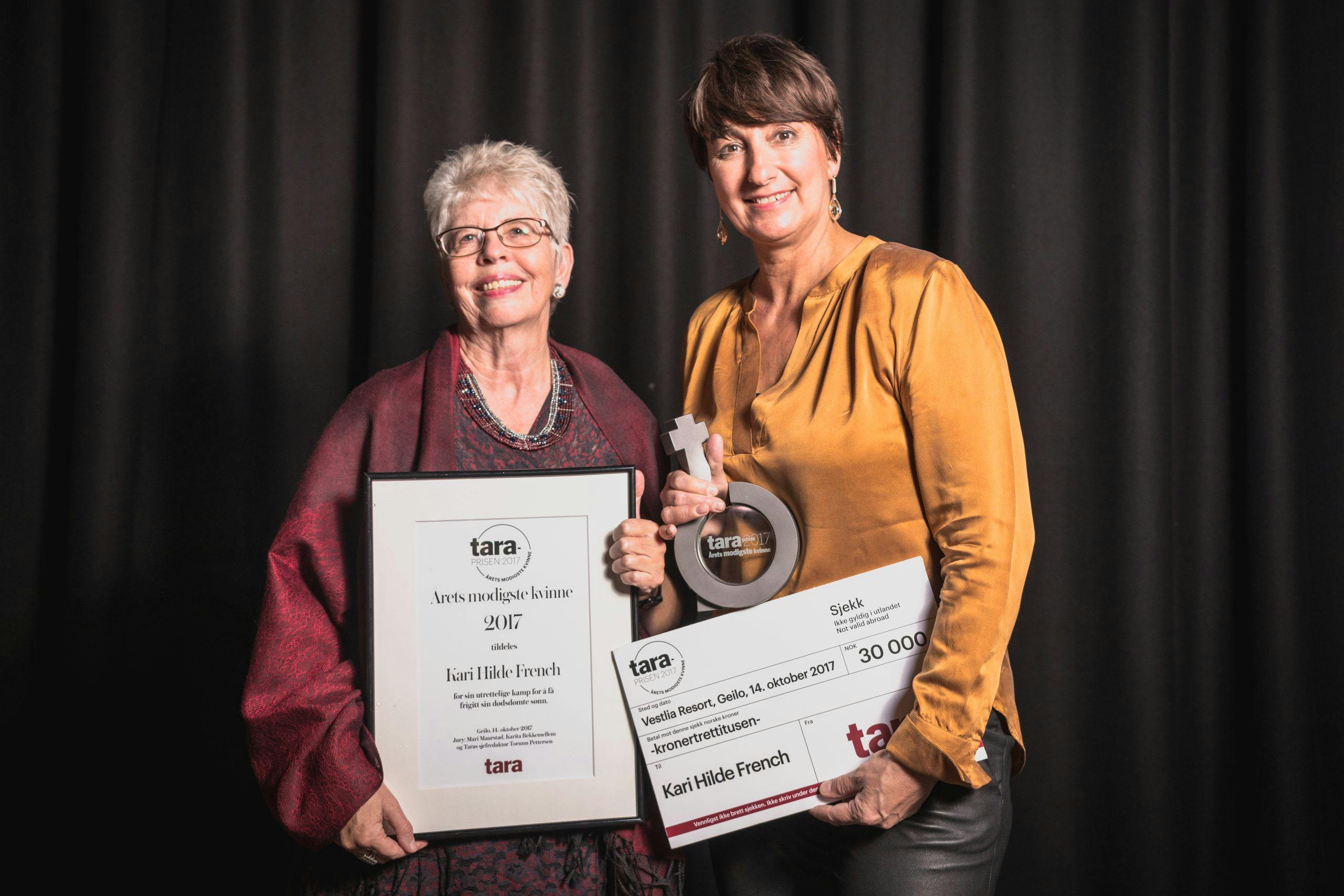 Hedret: årets modigste kvinne 2017, Kari Hilde French