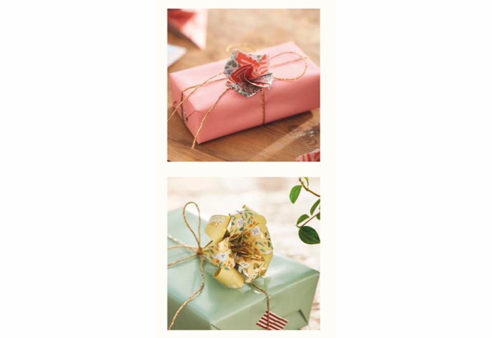 Søstrene Grene origamiblomster DIY