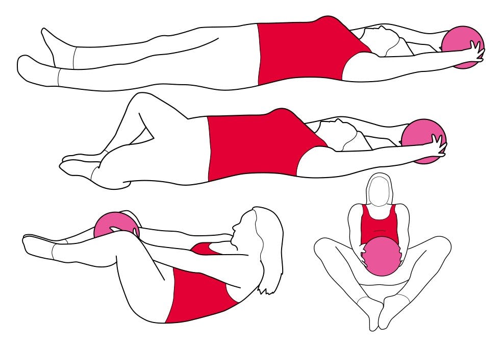 Toe dip Pilates styrketrening øvelser