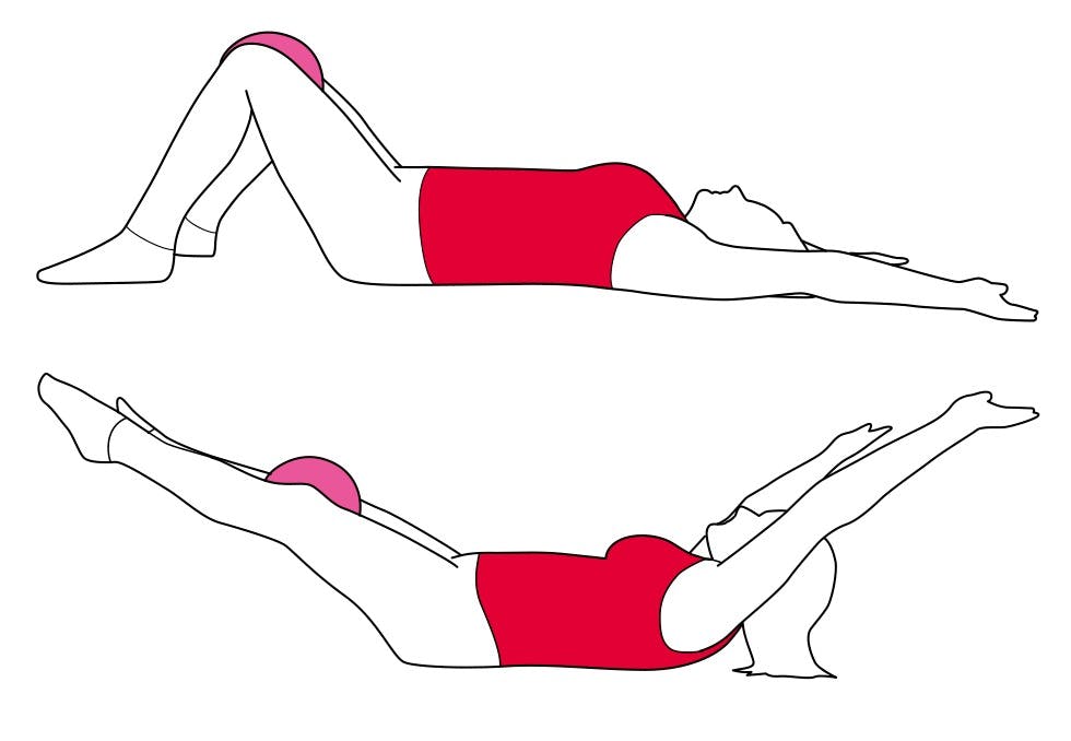 Frog pilates øvelse for magen