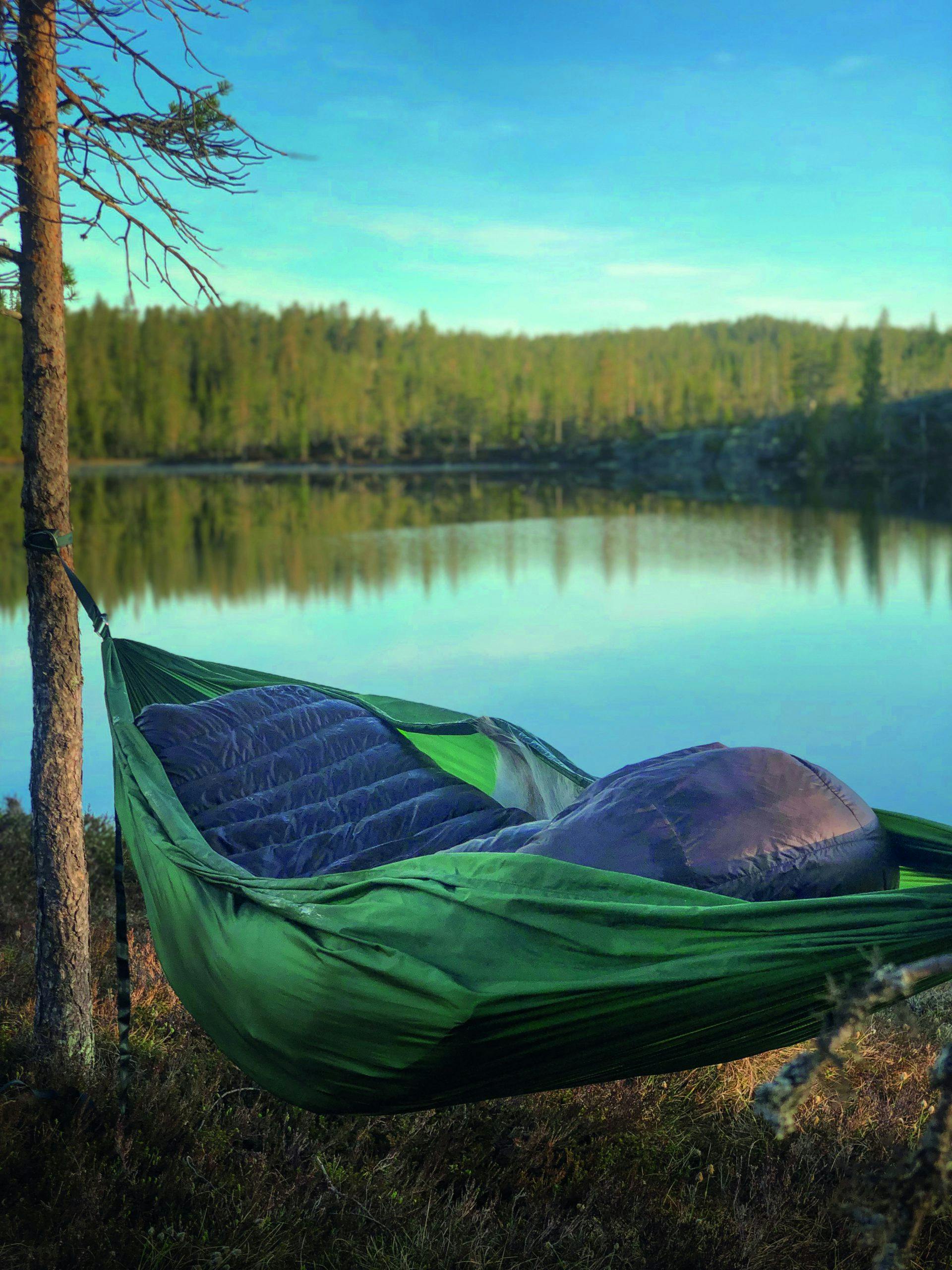 Hengekøye overnatting utenfor