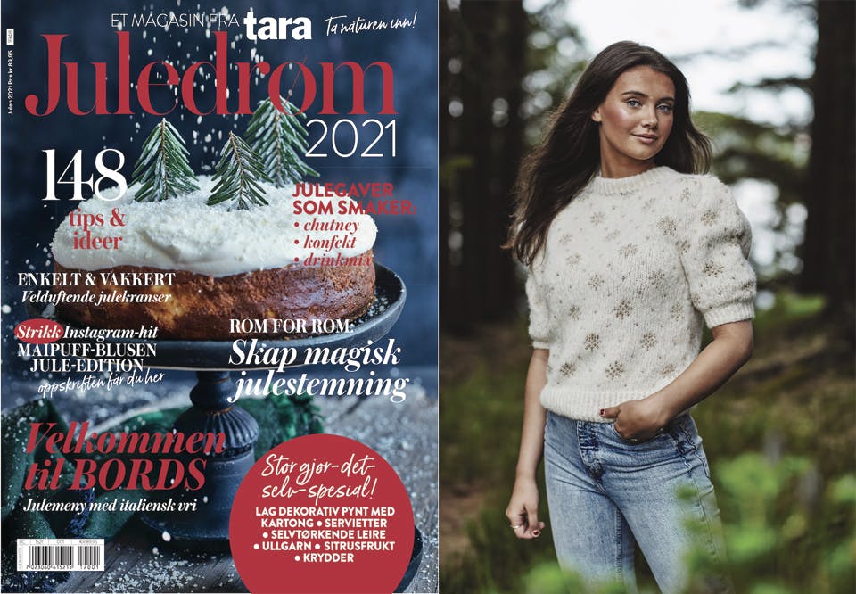 gratis strikkeoppskrift @Knit_by_Siv Tara Juledrøm