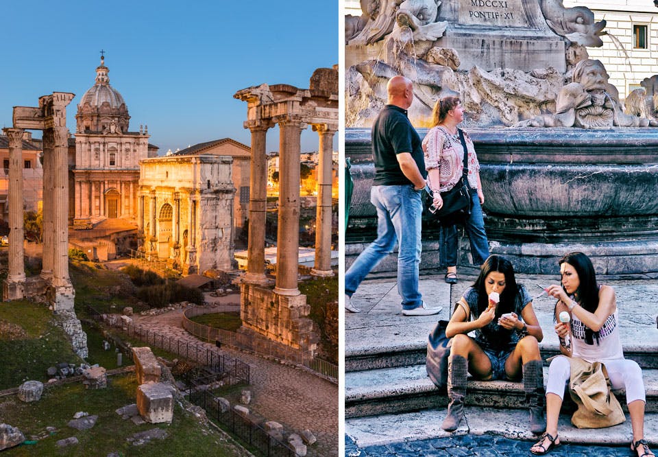 Severdighet i Roma, Italia, Pantheon fontene