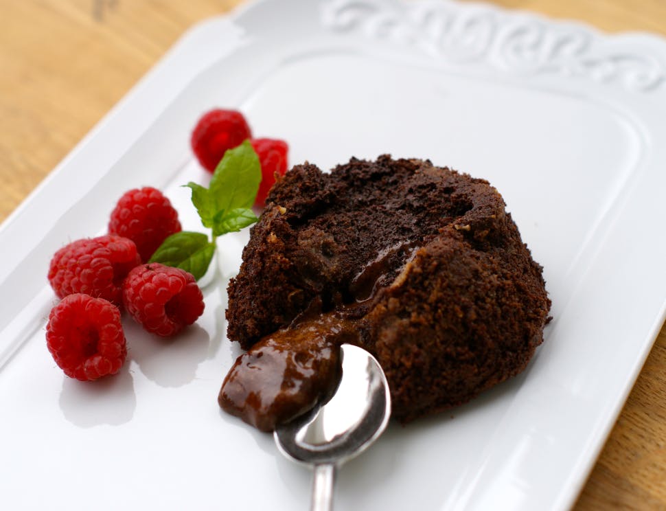 glutenfri melkefri sukkerfri sjokoladefondant