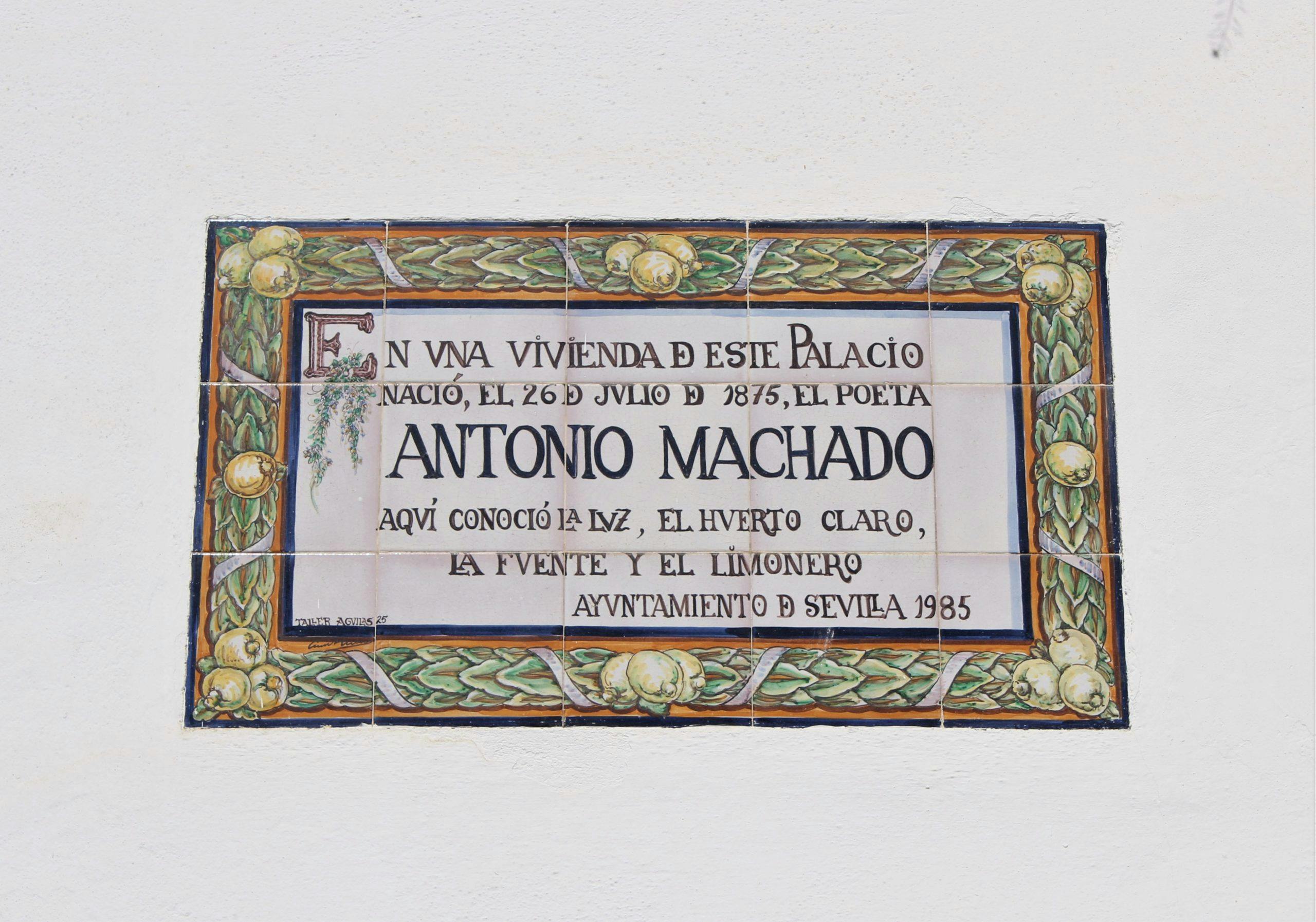 skilt machado alba huset img 8357 Kultur sevilla