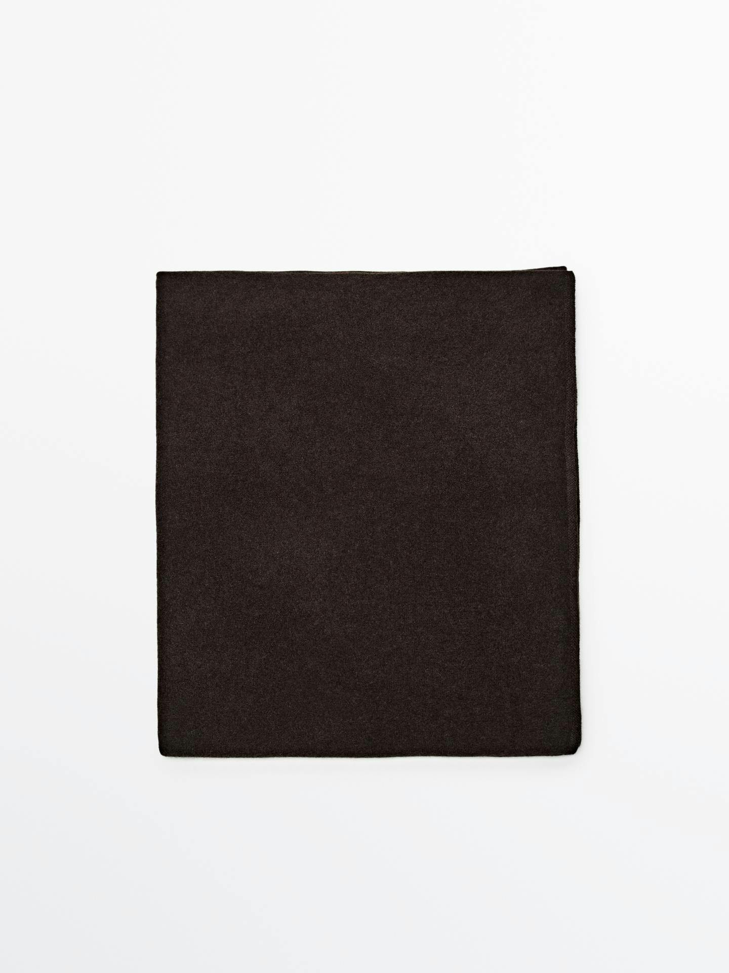 skjerf brun cashmere 100