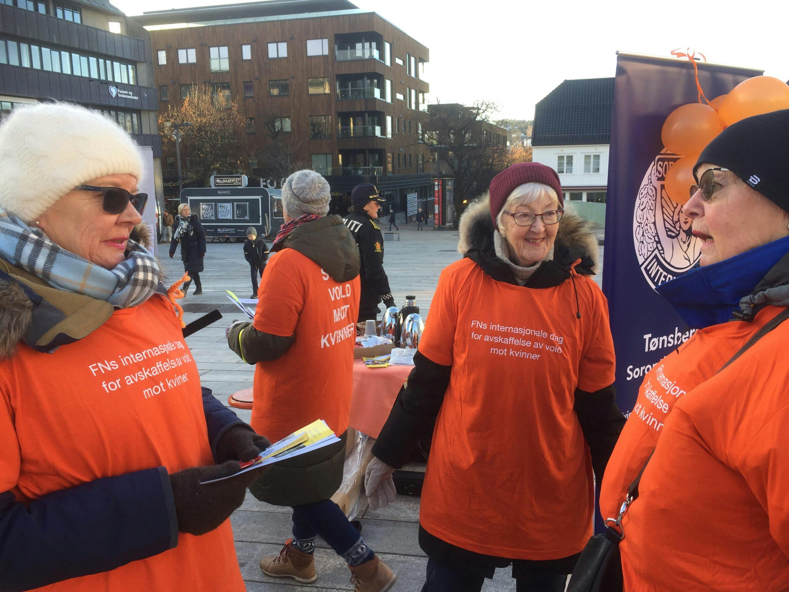 soroptimist stopp vold mot kvinner stand samarbeid med politiet Soroptimistene, Norgesunionen