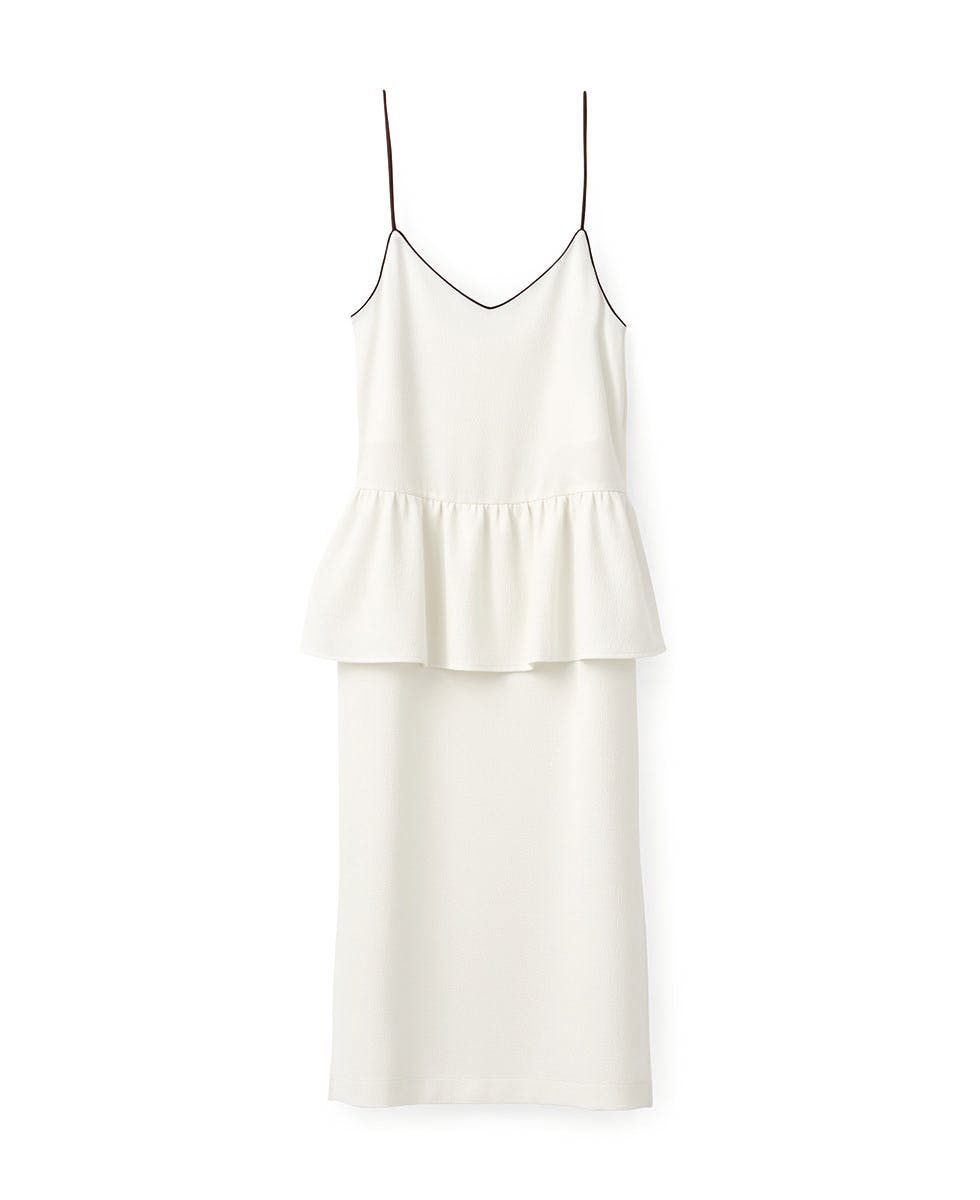 Delikat: Hvit kjole med stropper 2017