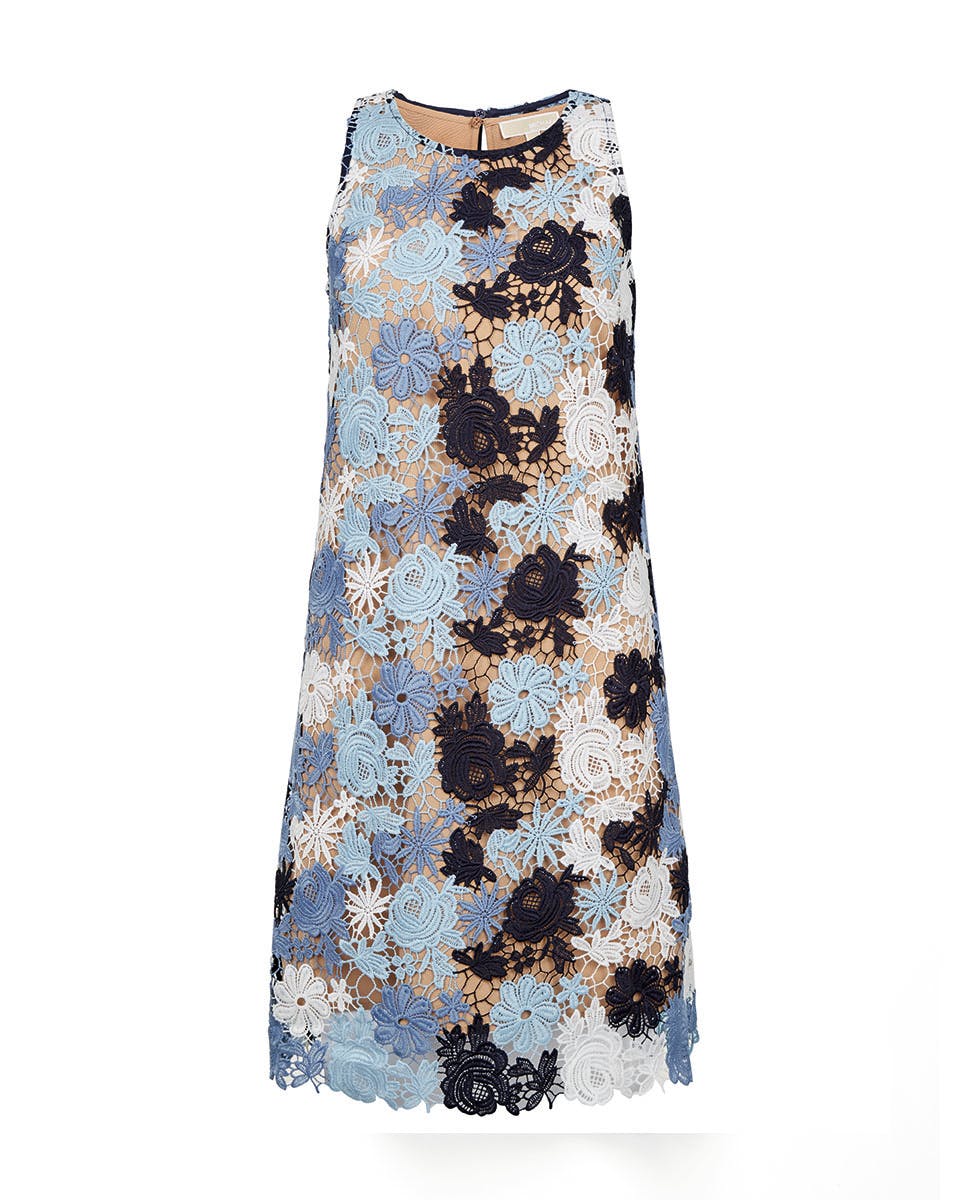 Blomstrete: blomstrete kjole med brede stropper 2017