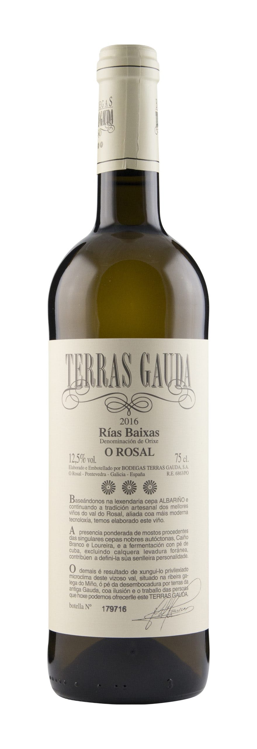 Spansk hvitvin albariño 4558101 Terras Gauda O Rosal 2019