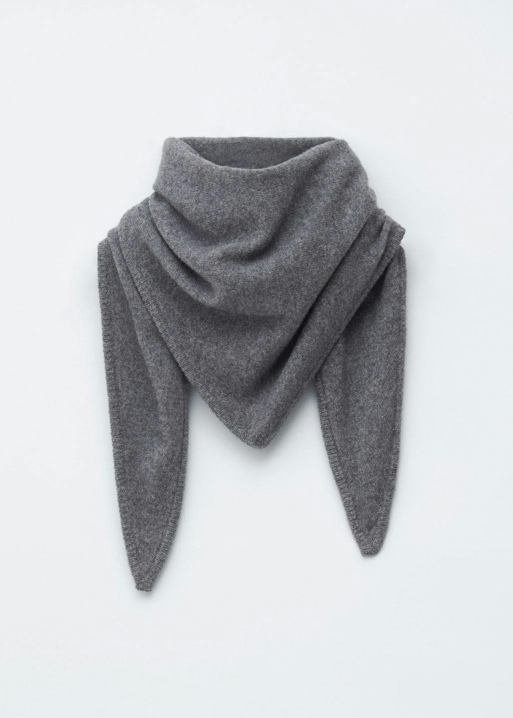 trekantet skjerf ull