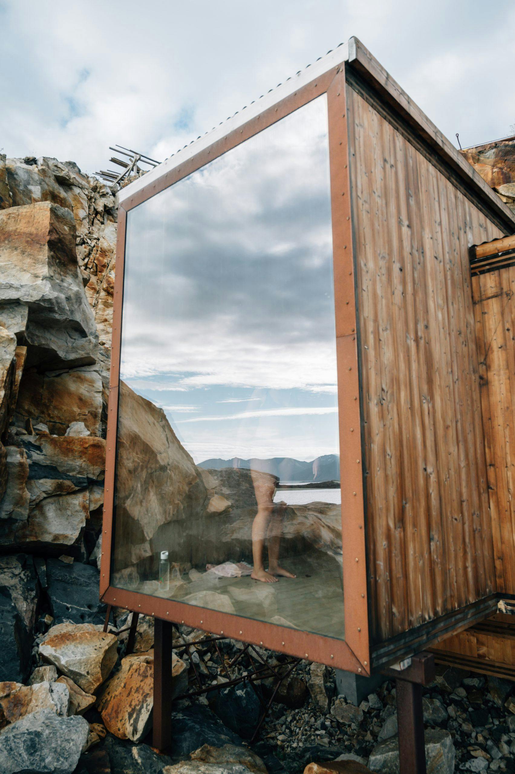 Badstue med havutsikt