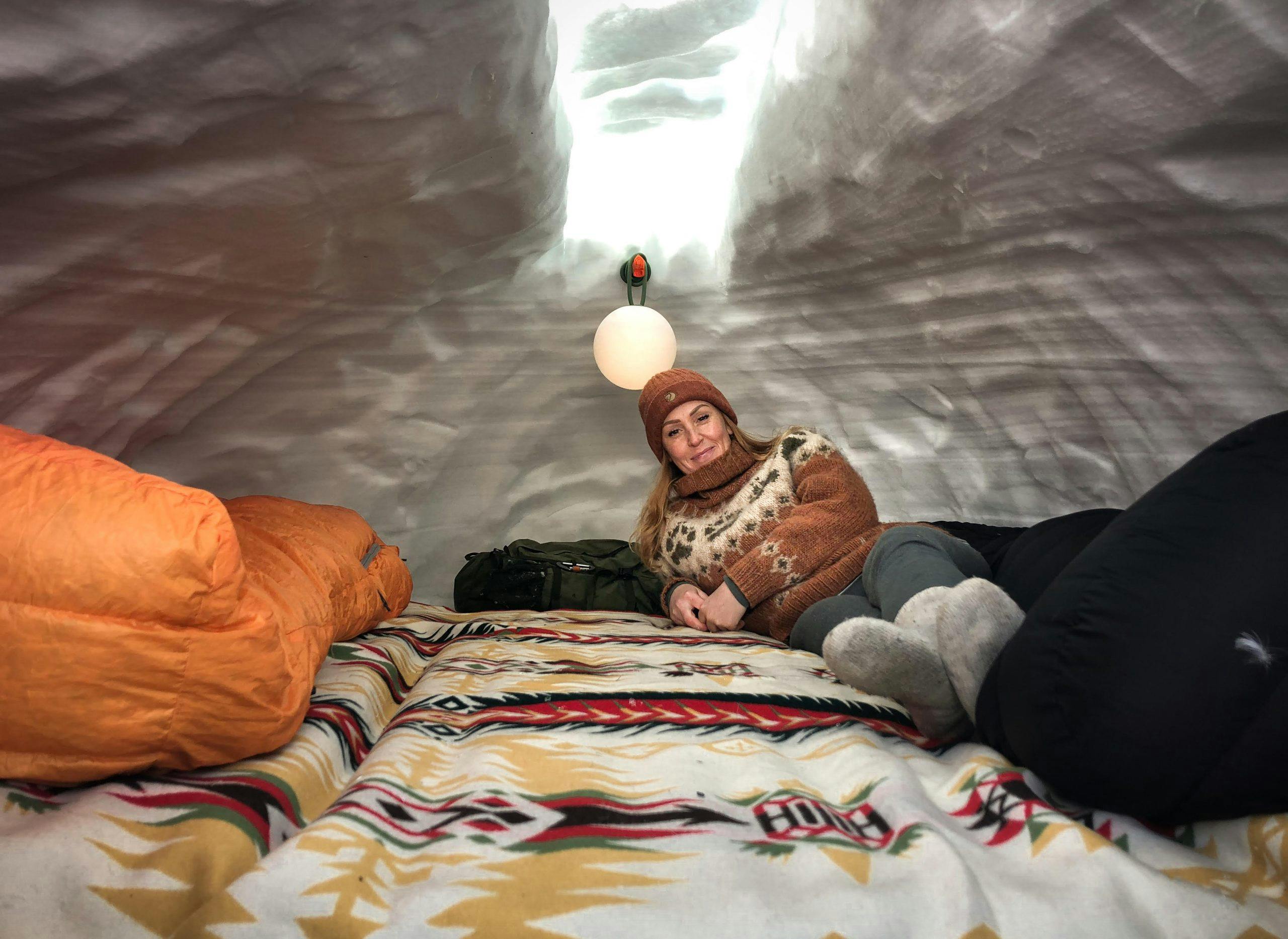 Taras turjente, Bodil Gilje i snøhule