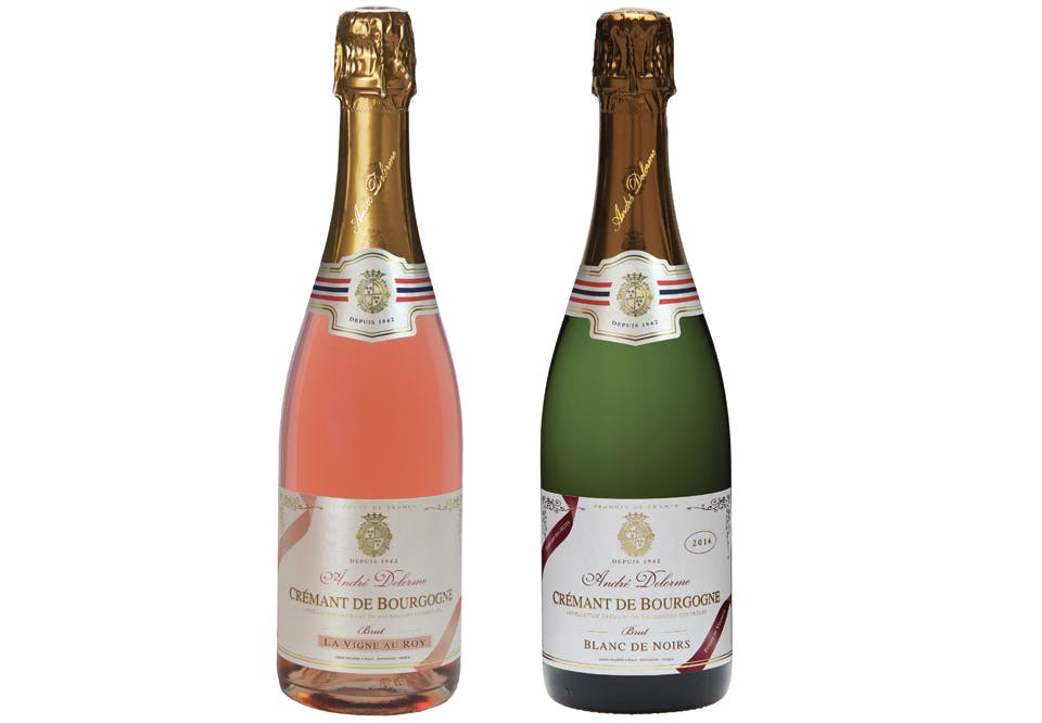 Rosé cremant 1282201 Delorme Crémant de Bourgogne Rosé Brut 9099801 Delorme Cremant de Bourgogne Blanc de Noirs Brut 2018