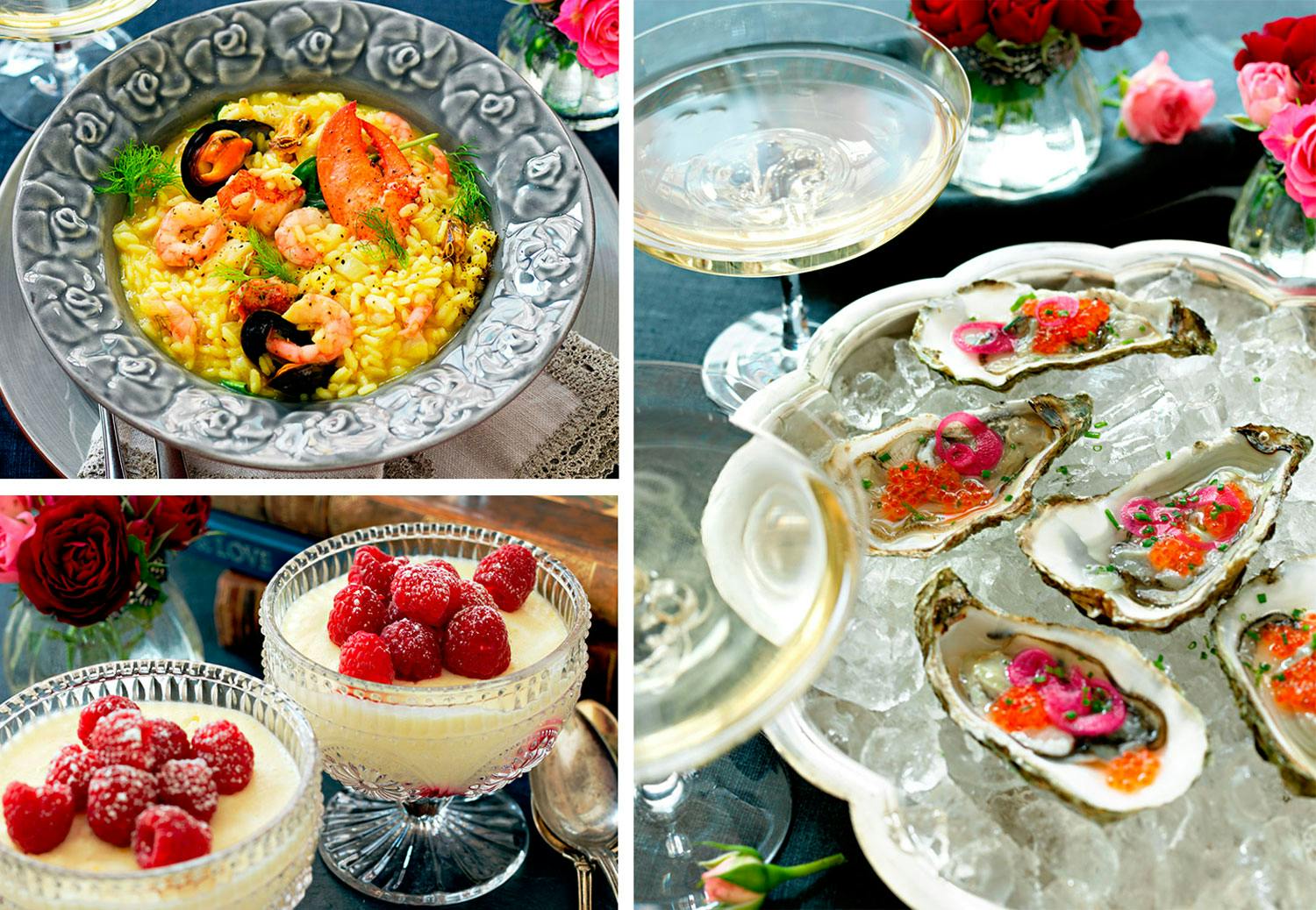 Treretters middag til Valentines