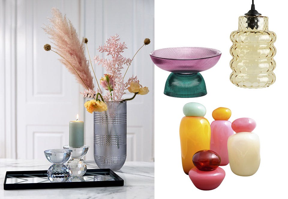 Interiørtrend: Farget glass og lekent interiør 