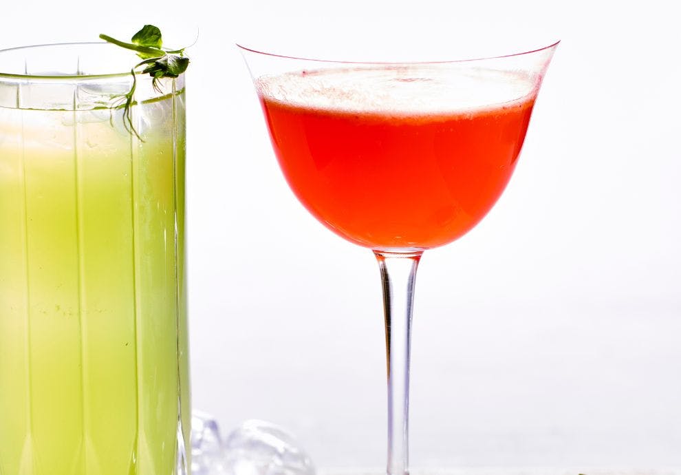 Whiskey sour med jordbær