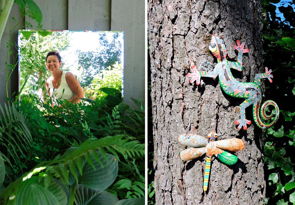 Tropisk uteplass med planter