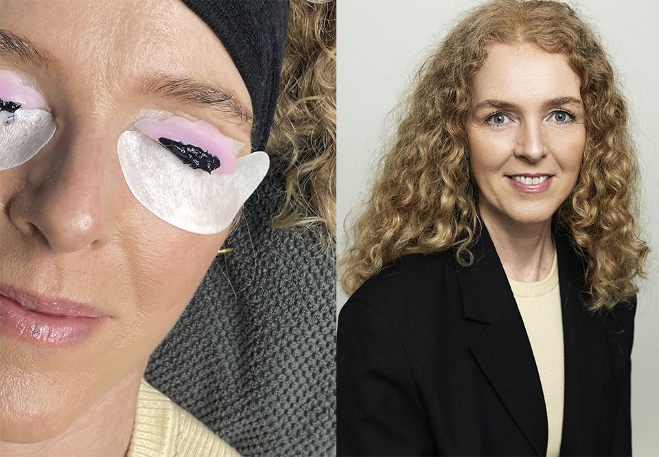 Vippeløft behandling av øyenvipper