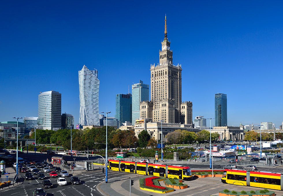 Reisetips Warszawa: Kultur- og vitenskapspalasset i Warszawa.