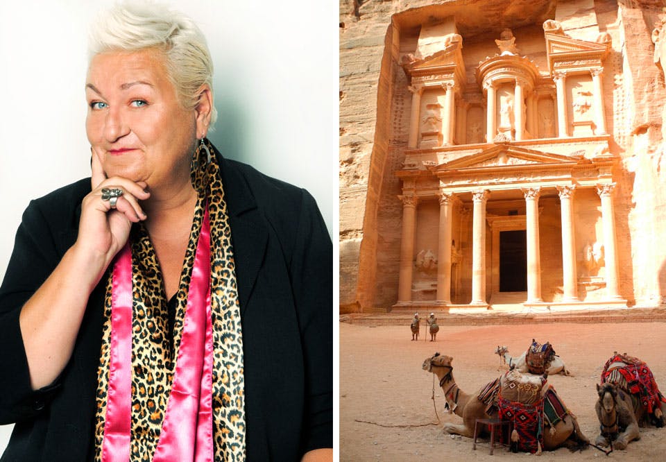 Lene Wikander på reise til Petra