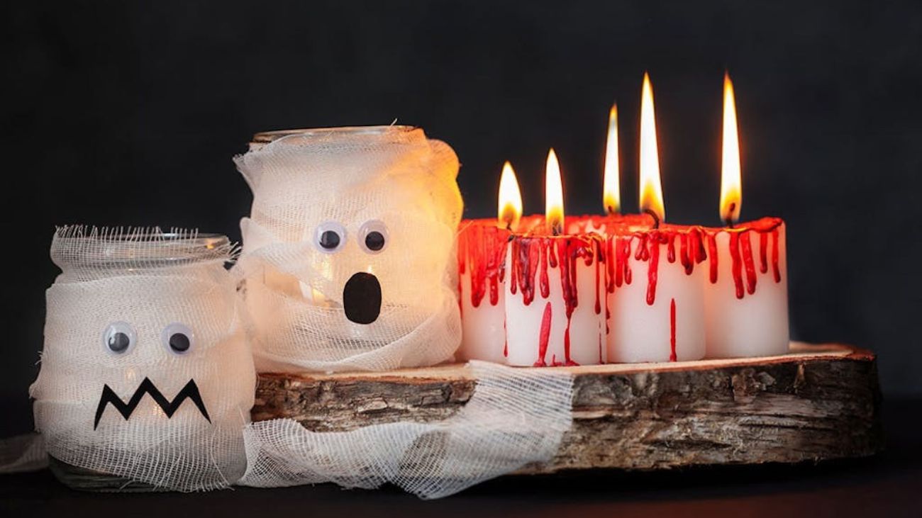 Hjemmelavet halloween-pynt